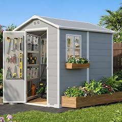 Outdoor Storage Shed with Floor & Window