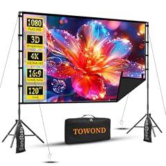 TOWOND 120 inch Portable Projector Screen
