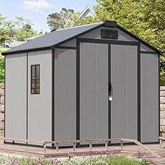 CDCASA Resin Outdoor Storage Shed 8X6 FT