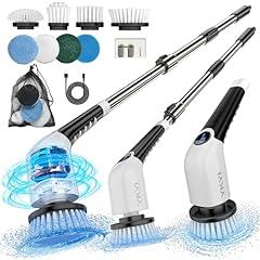 YKYI Cordless Electric Spin Scrubber with 8 Brush Heads