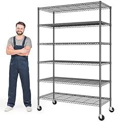 Romorgniz 6-Tier Adjustable Metal Shelving Units