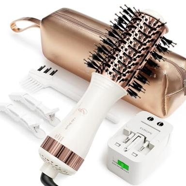 dual voltage hair dryer brush