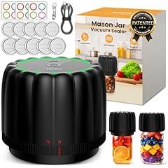 Snuuoby 2026 Electric Mason Jar Vacuum Sealer Kit
