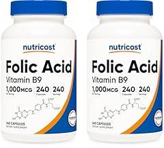 Nutricost Folic Acid Vitamin B9 1000 mcg