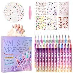 Pintada 24 Color Fine Tip Nail Art Pen Set