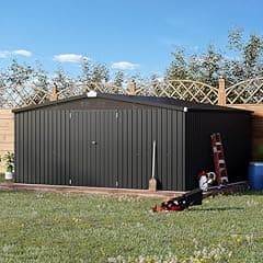U-MAX 14x12 Outdoor Metal Storage Shed