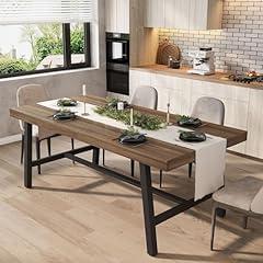 GarveeHome Industrial Dining Table for 6-8