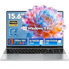 NIAKUN 2026 Laptop, 15.6" Windows 11 Pro, 8GB RAM, 256GB SSD