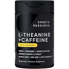 Sports Research L-Theanine with Caffeine & MCT Oil