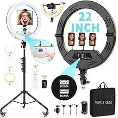 Mactrem Foldable Ring Light with Stand
