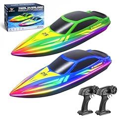 Cirmine RC Boat 2 Pack with LED Lights