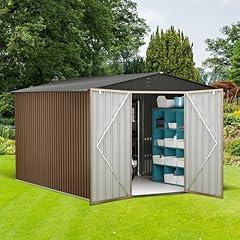 Outdoor Metal Storage Shed 10x12 Ft