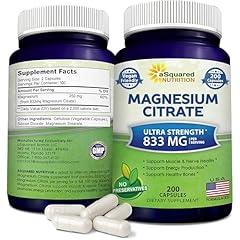 aSquared Nutrition Magnesium Citrate 833mg Supplement