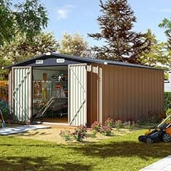 Aoxun Outdoor Metal Storage Shed