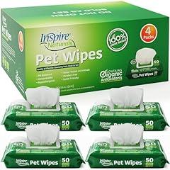 Inspire Naturals Pet Wipes (200ct - 4 Pack)