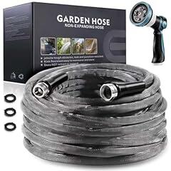 Relxitl 100-Foot Garden Hose with 10-Function Nozzle