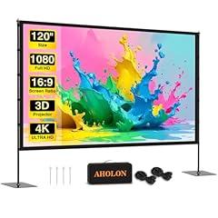 AHOLON Outdoor Projector Screen with Stand