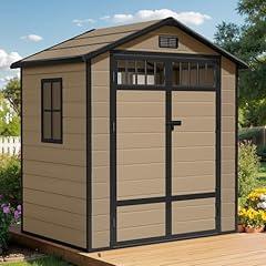 DWVO Outdoor Storage Shed 6x4.4 FT