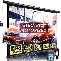 Aoxun 120" Motorized Projector Screen with Remote Control