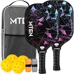 MTEN Pickleball Paddle Set Fiberglass Surface