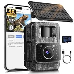 MAXDONE Solar Trail Camera 4K 64MP WiFi