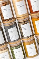 Bloomondo Spice Jars with Labels Set