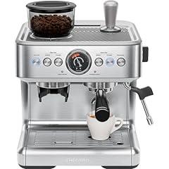 Chefman Crema Supreme Espresso Machine with Grinder