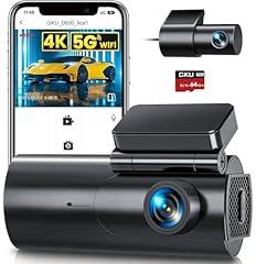 GKU D600 4K Dash Cam Front and Rear