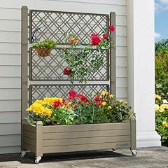 YITAHOME Planter Box Trellis with Wheels