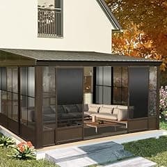 "Domi Outdoor Living 10x12FT Wall Mounted Sunroom"