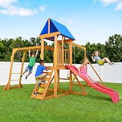 SuniBoxi Wooden Backyard Playground Set