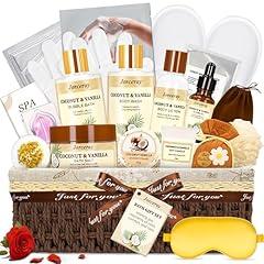 Coconut Vanilla Spa Gift Basket Set