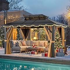 YITAHOME 10x12 FT Hard-Top Gazebo