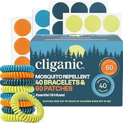 Cliganic Mosquito Repellent Bracelet and Sticker Set