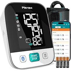 Meraw Blood Pressure Monitor with Bluetooth Tracking