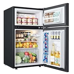 Euhomy Compact Mini Fridge with Freezer