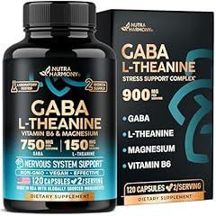 NUTRAHARMONY GABA L-Theanine 900 mg Mood Support