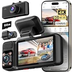 Redtiger 4K 3-Channel Dash Cam with GPS