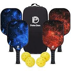 DULCE DOM Pickleball Paddle Set with Bag