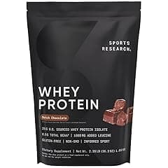 Sports Research Whey Protein Isolate - Dutch Chocolate