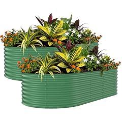 Garvee Galvanized Raised Garden Beds 8x4x2ft