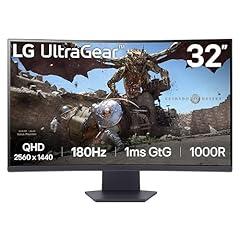 LG Ultragear 32GS60QC-B 32-inch Curved QHD Gaming Monitor