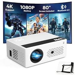 TMY Bluetooth Mini Projector with Screen
