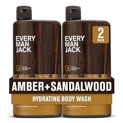Every Man Jack Hydrating Men's Body Wash Amber Sandalwood