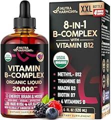 NutraHarmony Organic Vitamin B-Complex Liquid Drops