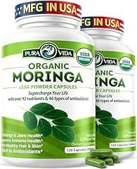Pura Vida Moringa Energy & Immune Support 500mg 120ct