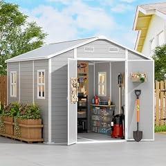 Pipleo 8x10 Resin Outdoor Storage Shed