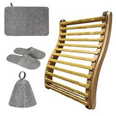 BESTNEWIE Soft and Flexible Sauna Backrest Made with Bamboo Blocks for Steam Sauna and Infrared Sauna, Non-Toxic Sauna Accessory