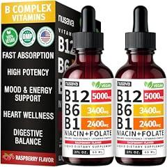 NUSAVA Vitamin B12 Liquid Drops 5000 mcg