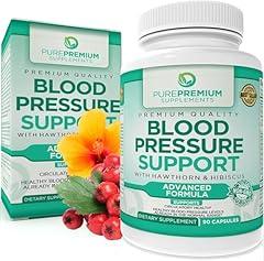 PurePremium Blood Pressure Support with Hawthorn Berry and Hibiscus